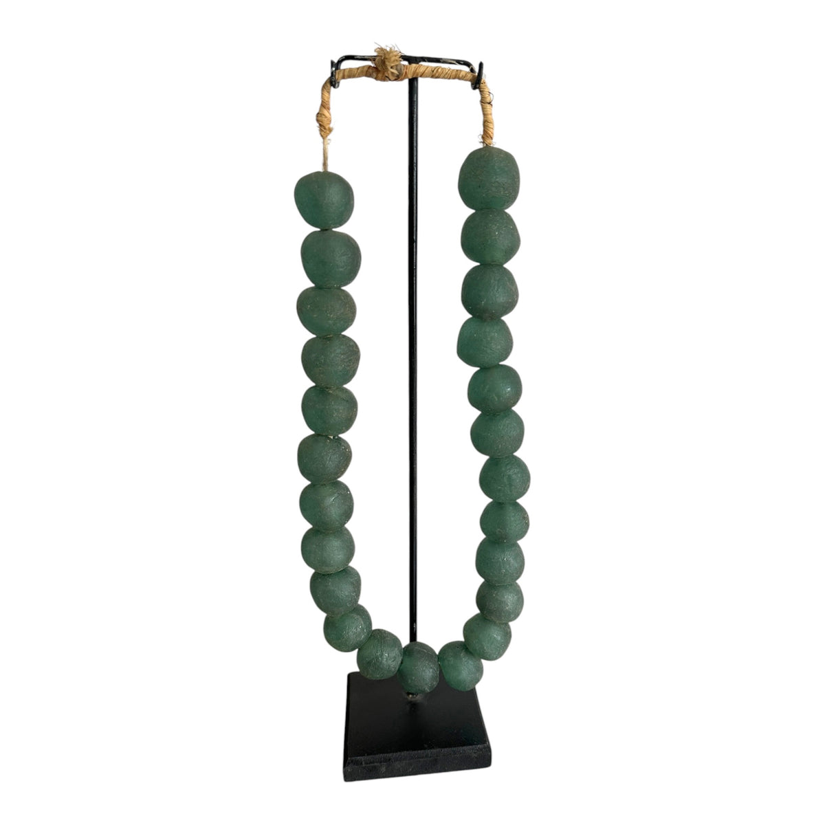 Ghanaian Glass Beads Imported - Teal