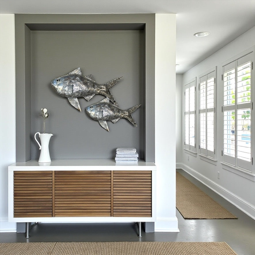 Fish Wall Design Steel Fish - Handcrafted Wall Decor