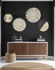 Malawi Basket Wall Decor Set - 4 Piece - Black / Natural