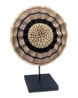 African Beaded Shield - Gold/Black