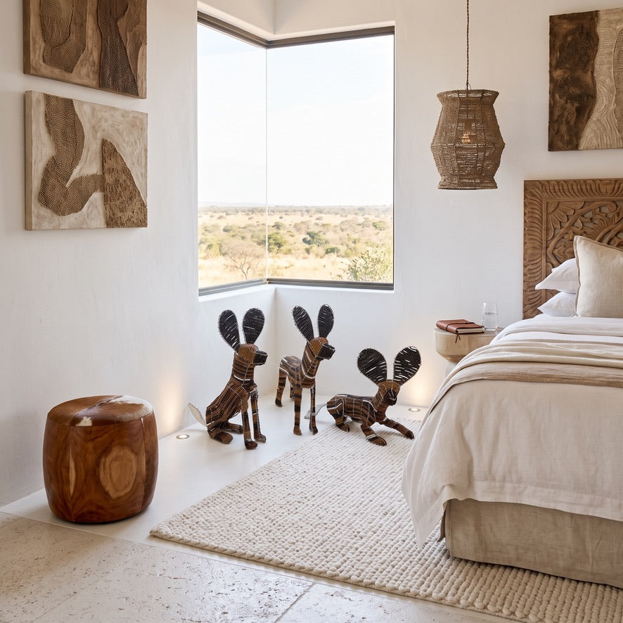African Wild Dogs Decorative  - Set of 3
