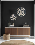 Malawi Basket Wall Decor Set - 2 Piece - Black / Natural