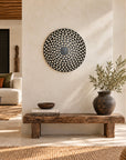 African Shield -  Wooden Round Sun Burst
