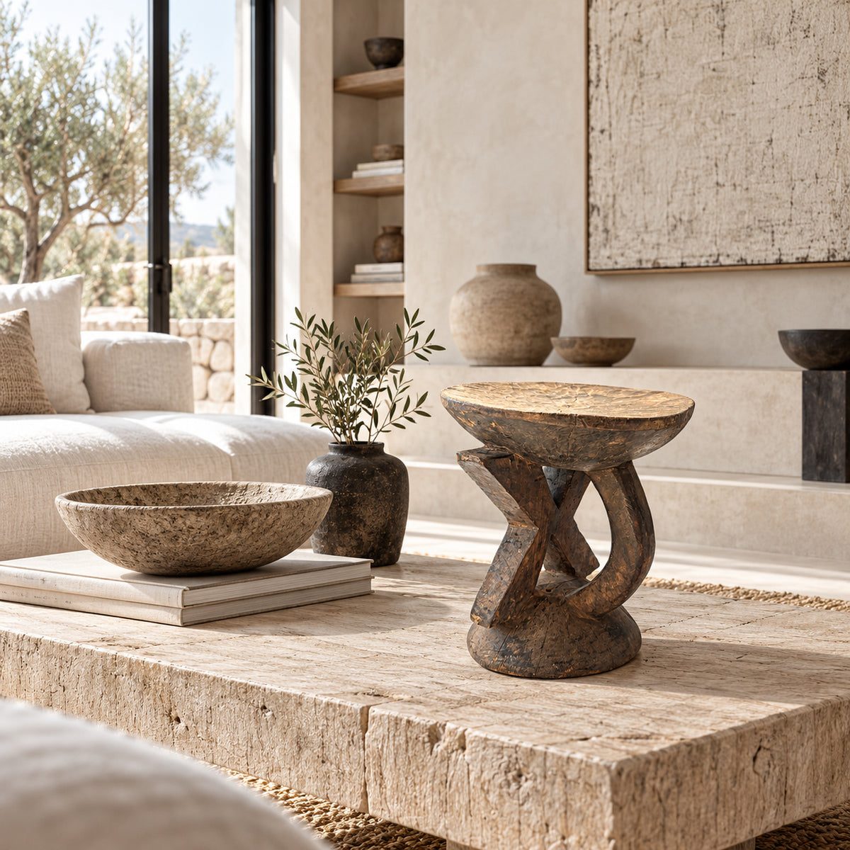 Vintage Tonga Stools