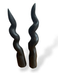 Kudu Wooden Horns Decorative - Black