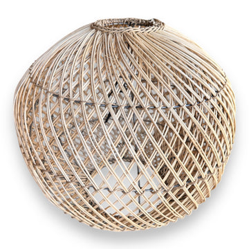 Rattan Pendant Lampshade  - Round L