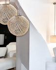 Rattan Pendant Lampshade  - Round L