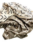 African Mudcloth Throws - eyahomeliving