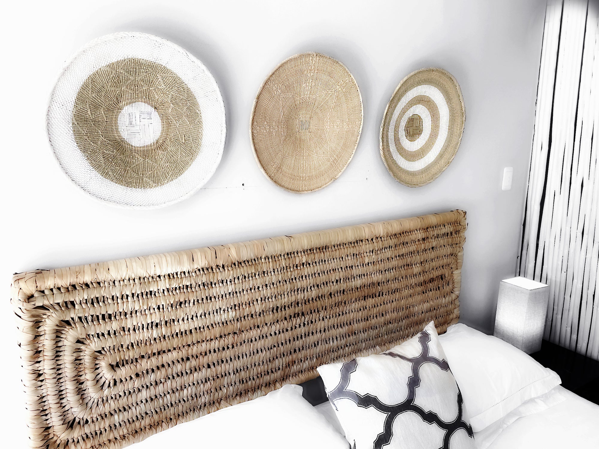 Basket Wall Decor Set - 5 Piece White/Natural