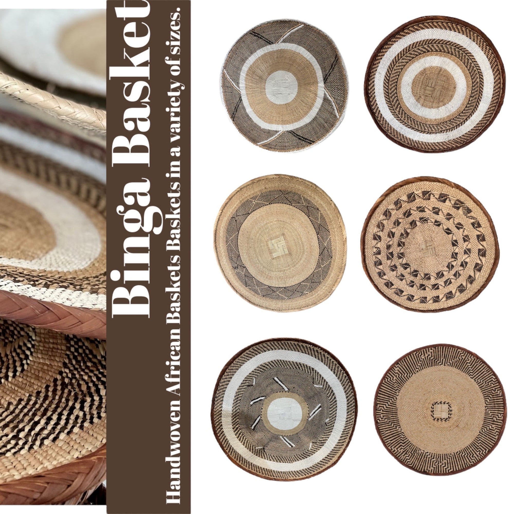 Tonga / Binga Baskets - Wall Gallery Sets - eyahomeliving