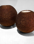 Cowrie Shell Beaded Tea Lights - Copper/Gold