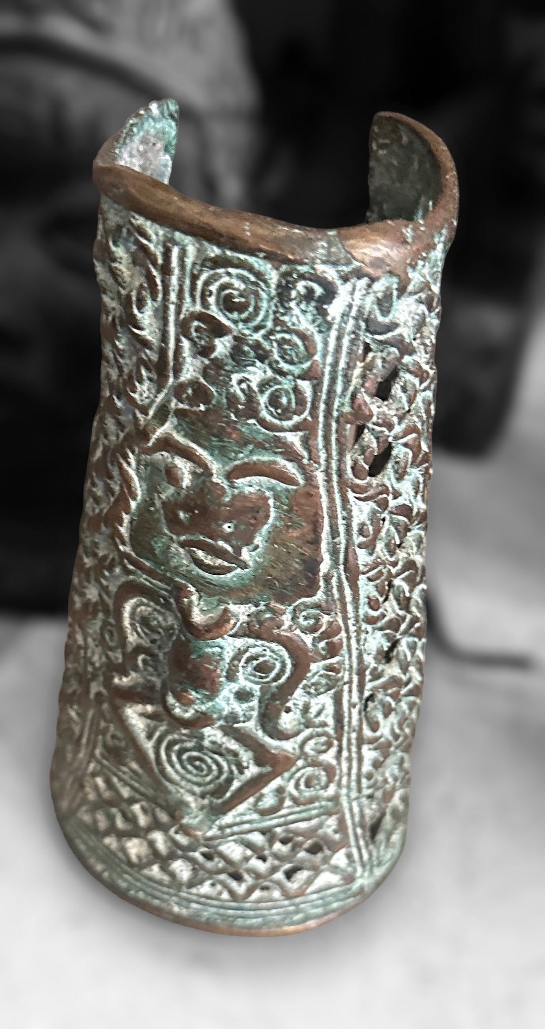 Cuff Bracelet - West African Benin Bronze