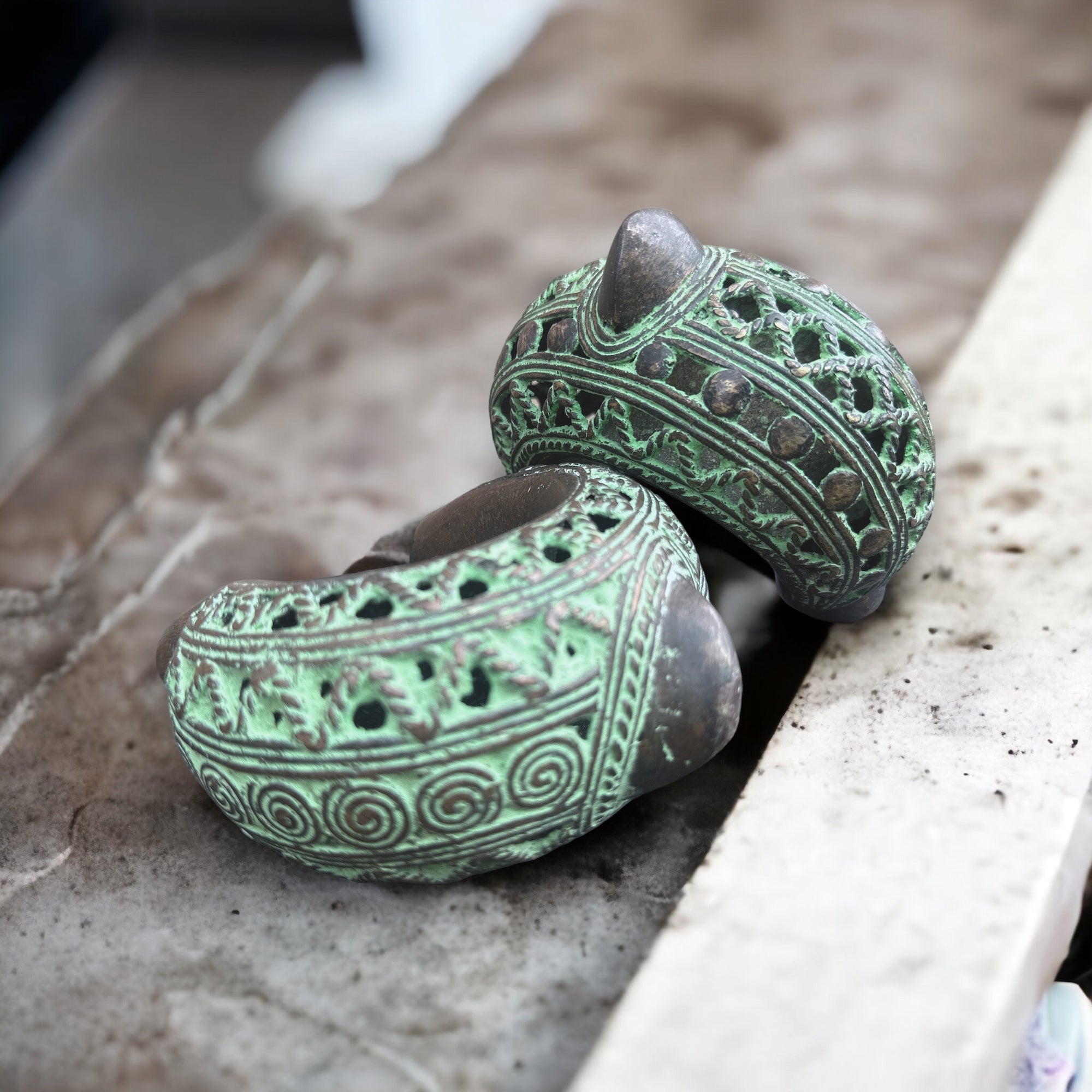 Currency Bracelet - West African Benin Bronze