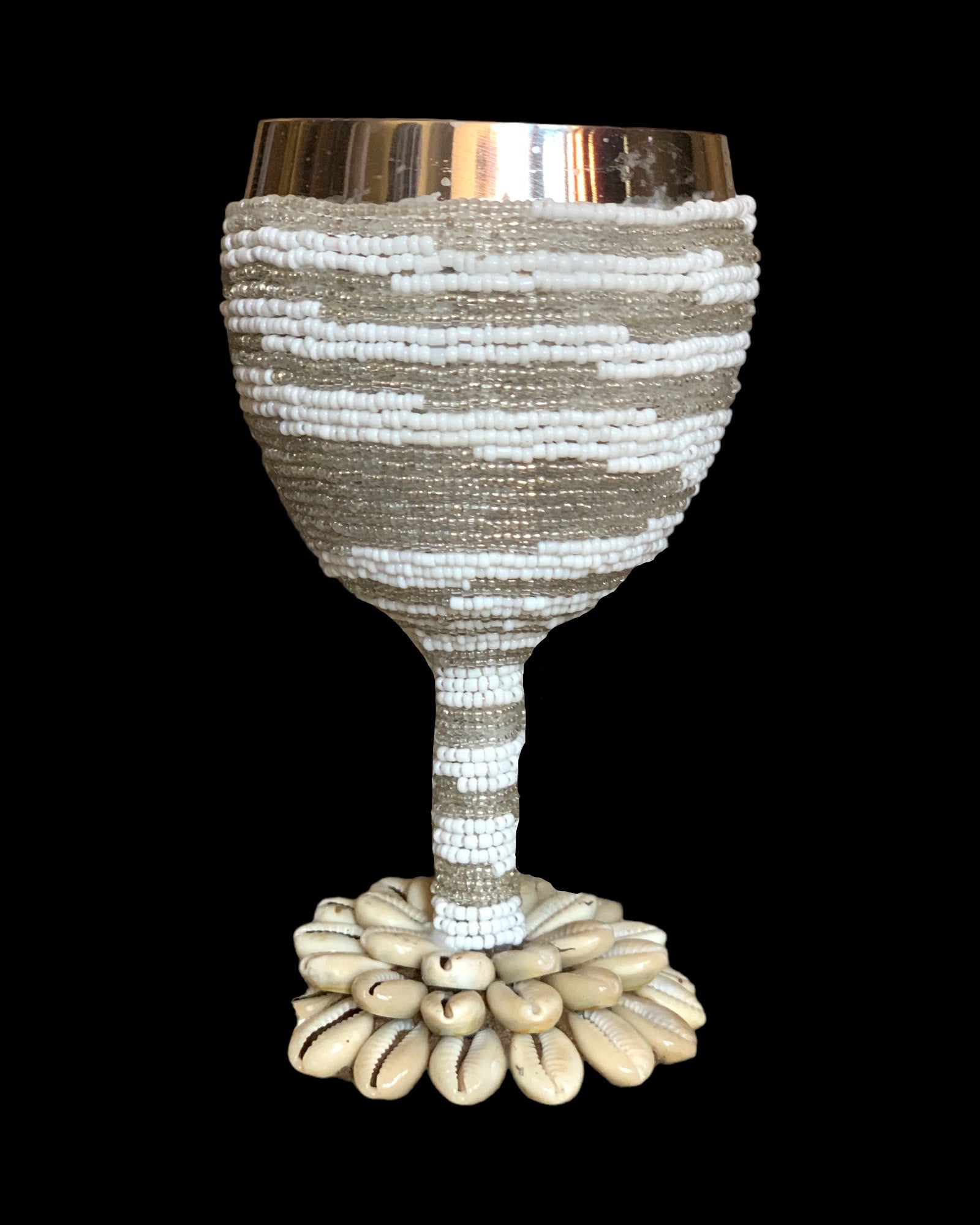 Stainless Steel Wine Goblets - Silver/White