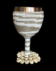 Stainless Steel Wine Goblets - Silver/White