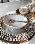 Stainless Steel Underplate - Cowrie Shell