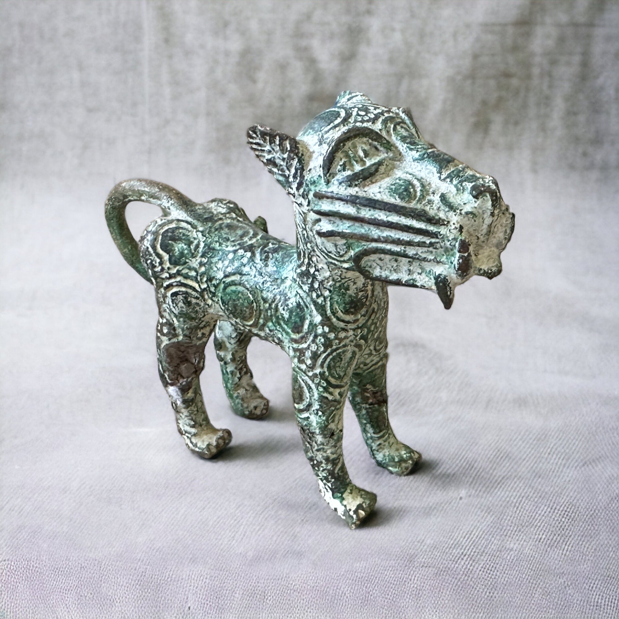 Bronze Leopard - West African Benin Bronze