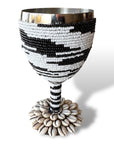 Stainless Steel Wine Goblets - Black/White