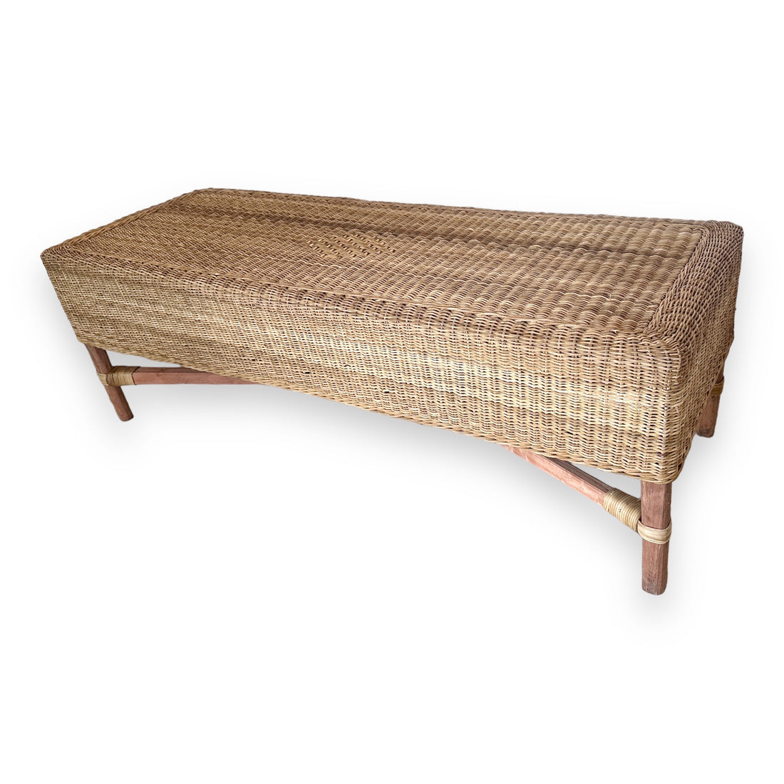 Malawi Cane Bench  - Solid Weave