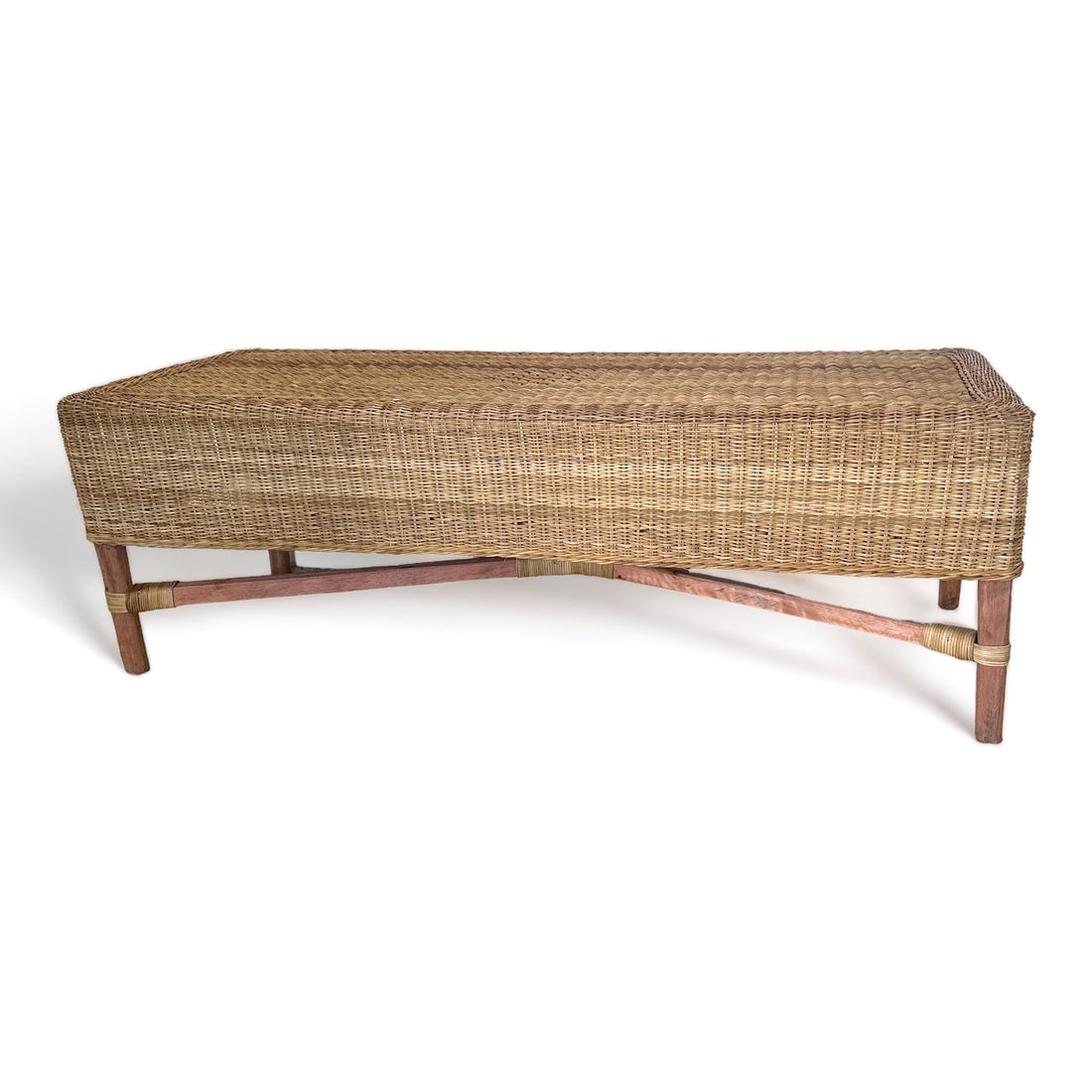 Malawi Cane Bench  - Solid Weave