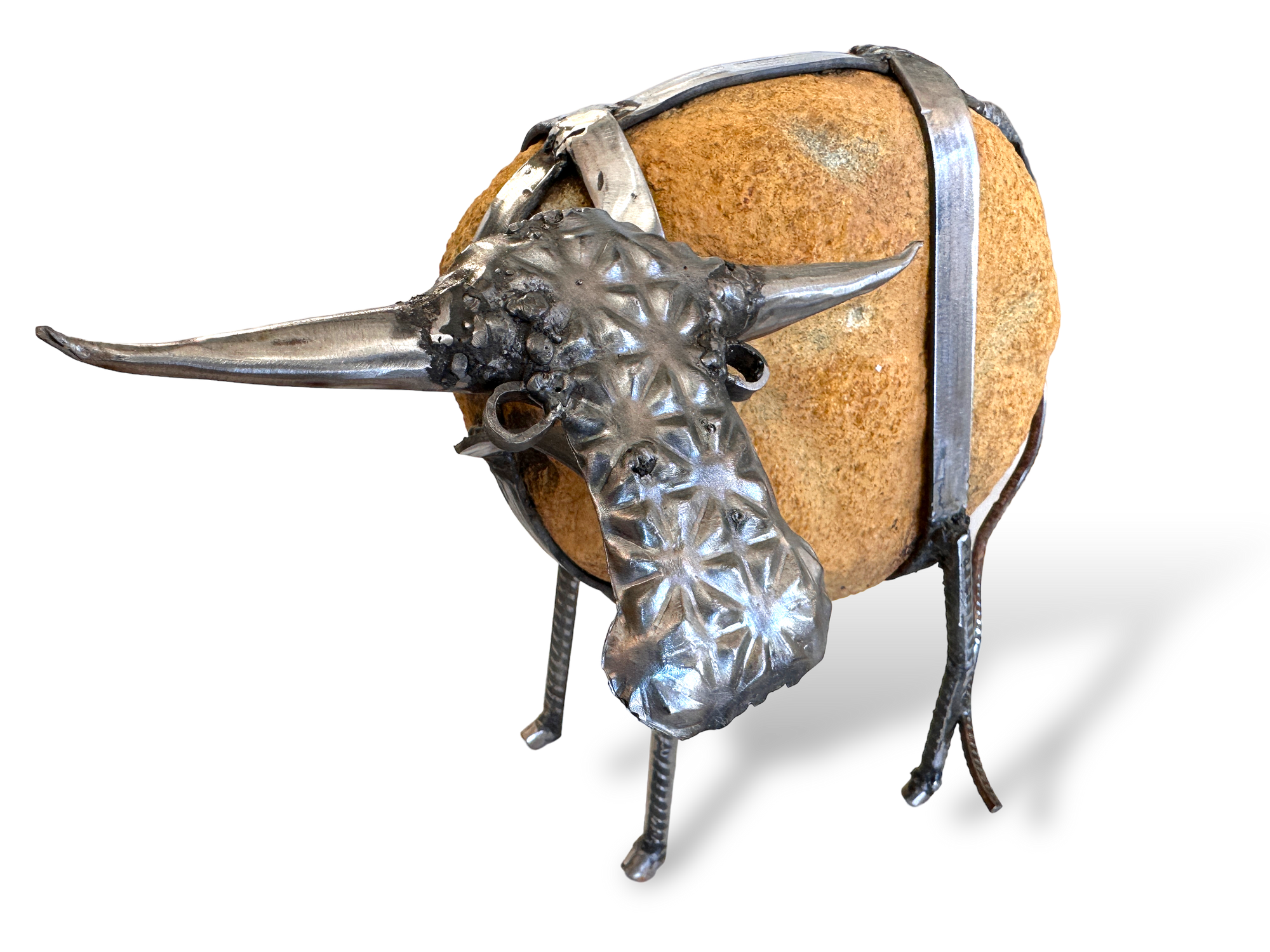 Stone Cow Decor - Natural