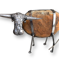 Stone Cow Decor - Natural