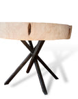 Criss Cross Wooden/Steel Table