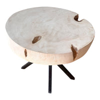 Criss Cross Wooden/Steel Table - NEW