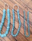 Ghanaian Glass Beads  - Light Blue