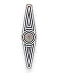 African Beaded King Shield  -  Black/White