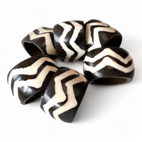 Batik Bone Napkin Rings - Kenya