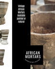 Vintage African Stompers/Mortars - White