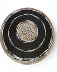 African Beaded Shield - Black/White