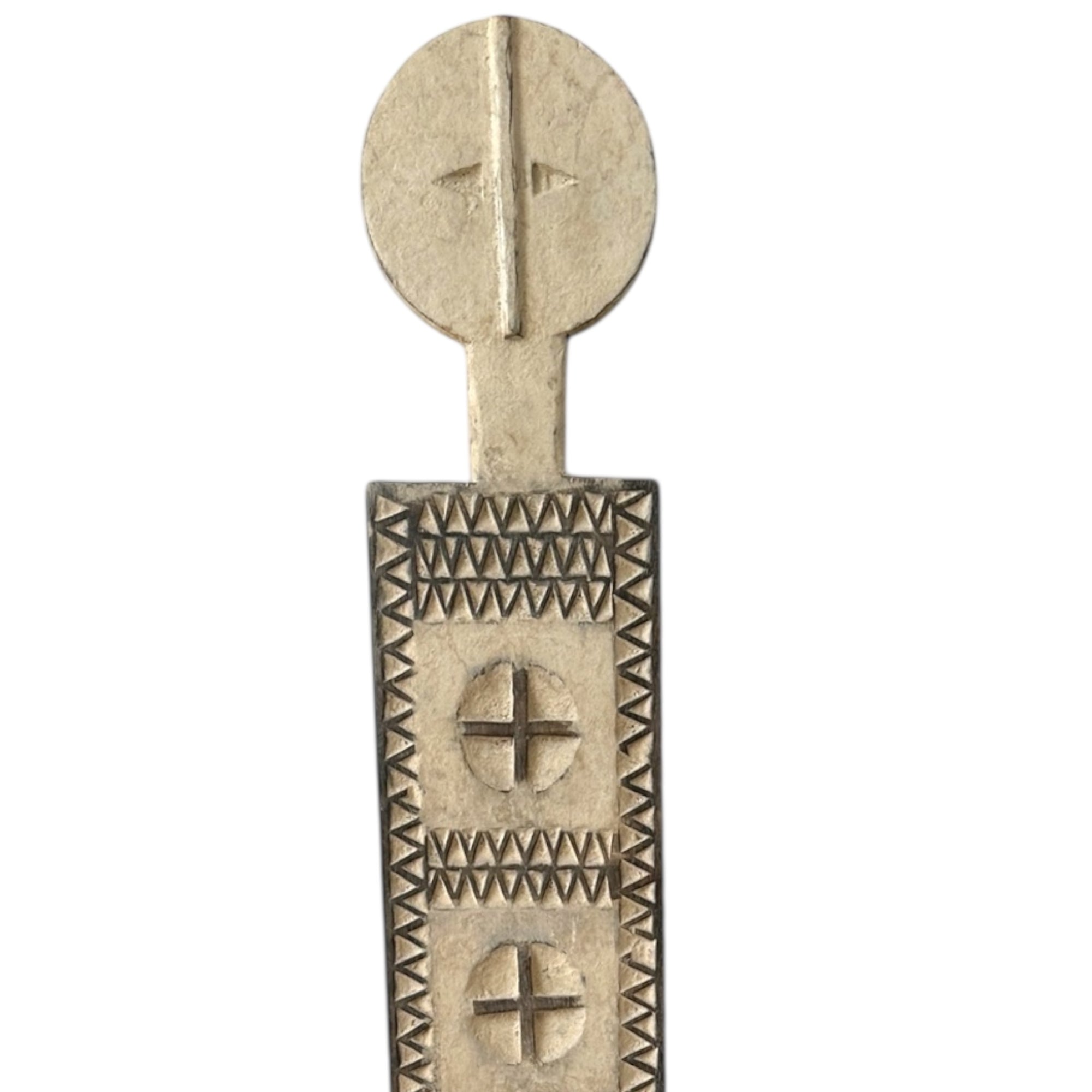 Vintage African Wooden Plank Totem - Kenya, 1.6m