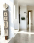 Vintage African Wooden Plank Totem - Kenya, 1.6m