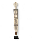 Vintage African Wooden Plank Totem - Kenya, 1.6m
