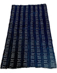 African Mudcloth Throw - Black