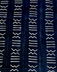 African Mudcloth Throw - Black