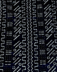African Mudcloth Throw - Black