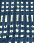 African Mudcloth Throw - Indigo