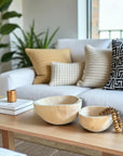 Rustic Hand Carved Wooden Bowls