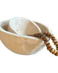 Rustic Hand Carved Wooden Bowls