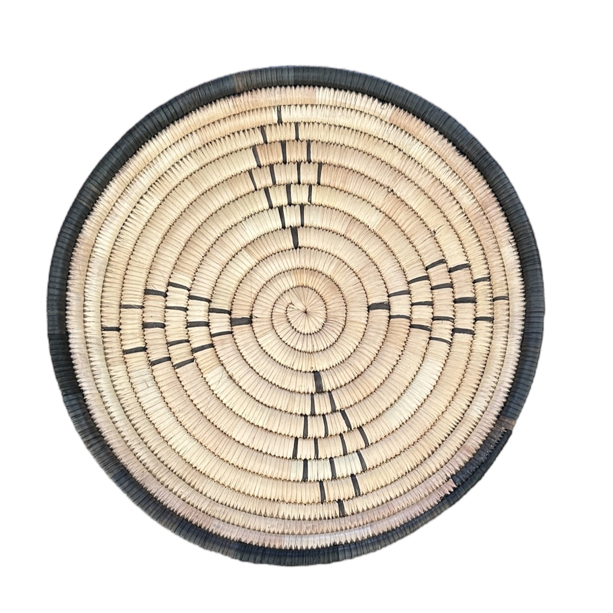 Malawi Basket Wall Decor Set - 5 Piece - Black / Natural