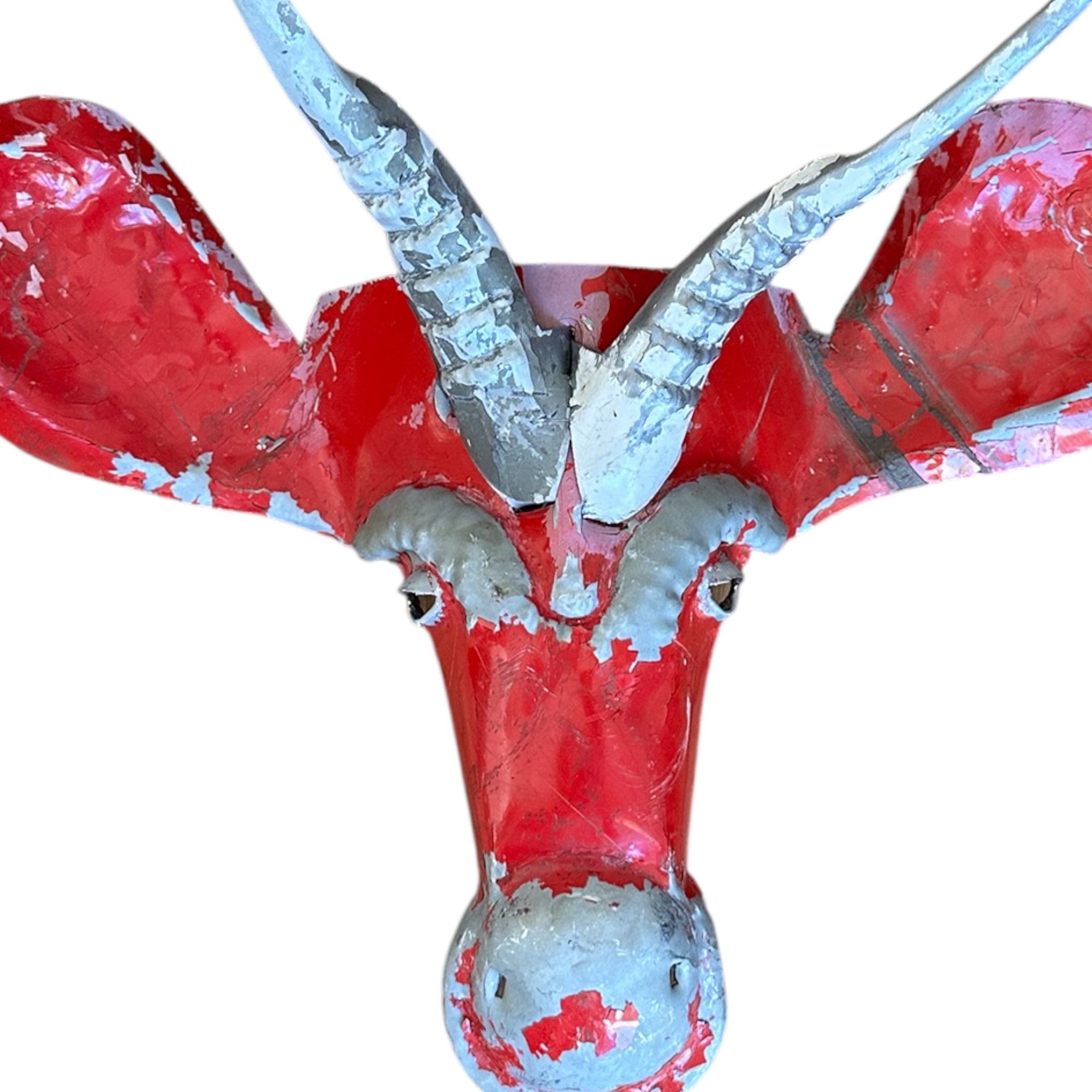 Steel Springbok - Red/Silver - (W)38-40cm x (H)50-53cm