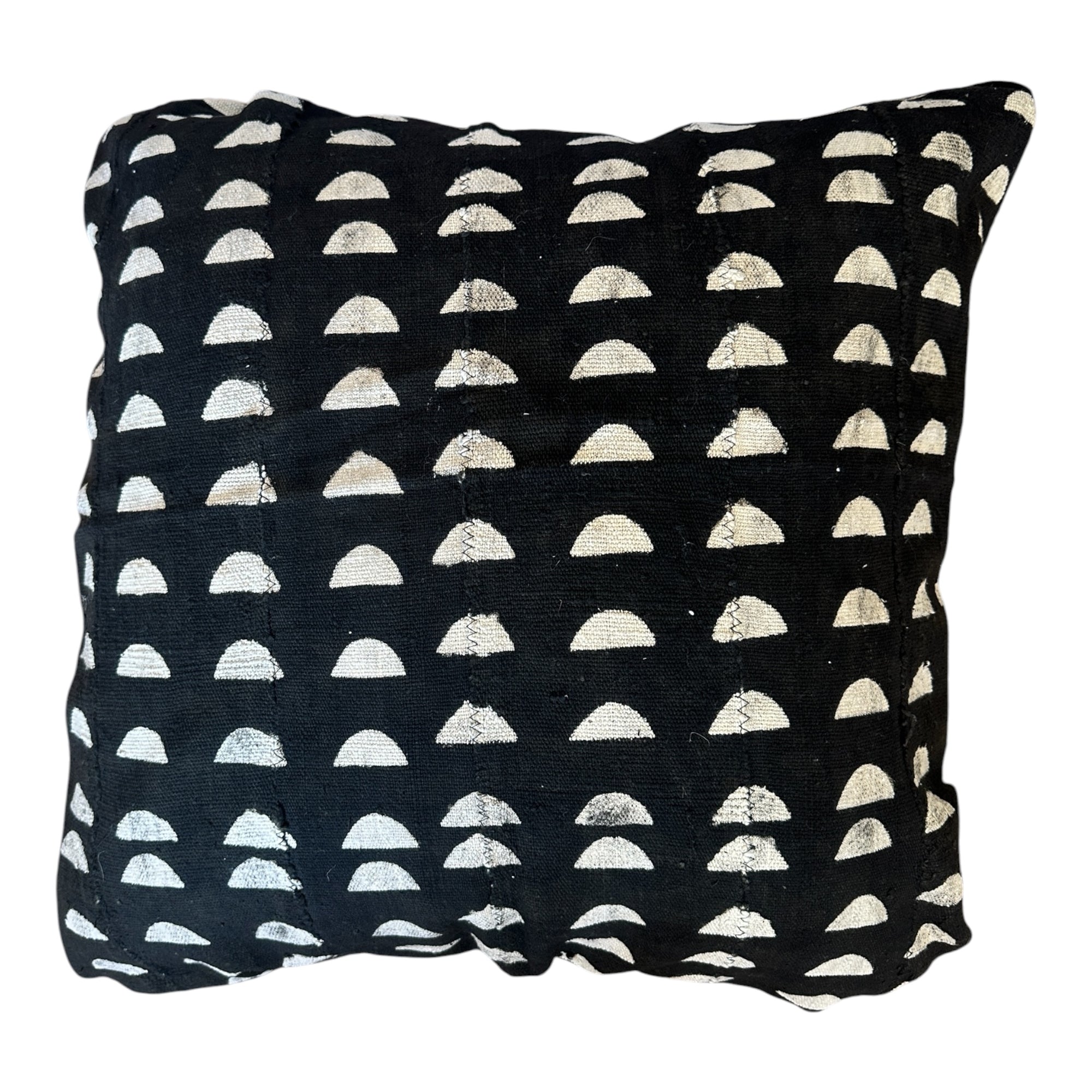 African Mudcloth Cushion/Scatters - Black 60x60cm