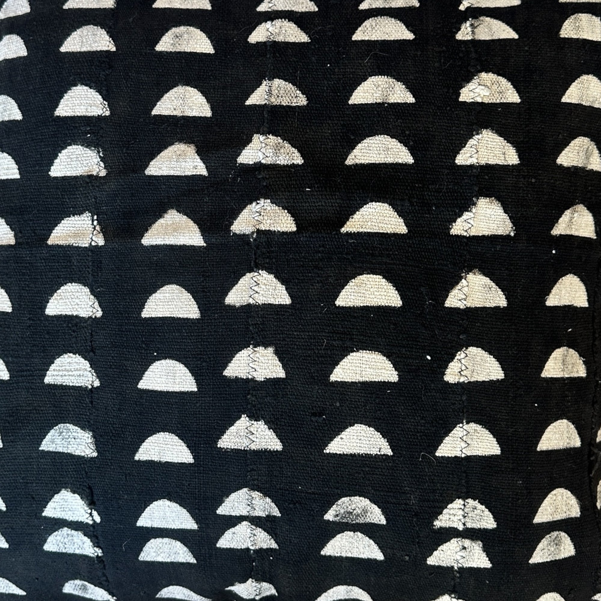 African Mudcloth Cushion/Scatters - Black 60x60cm
