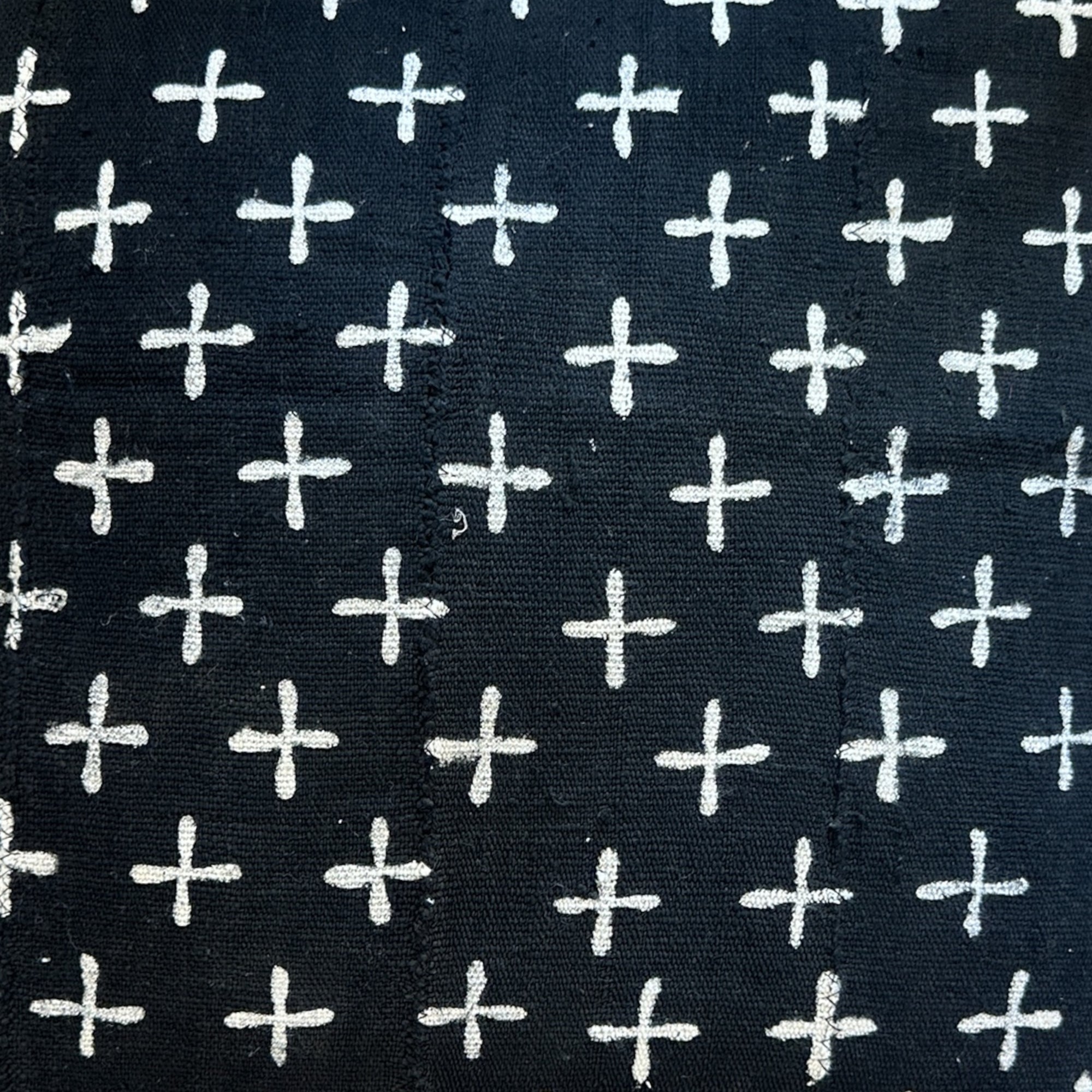 African Mudcloth Cushion/Scatters - Black 60x60cm