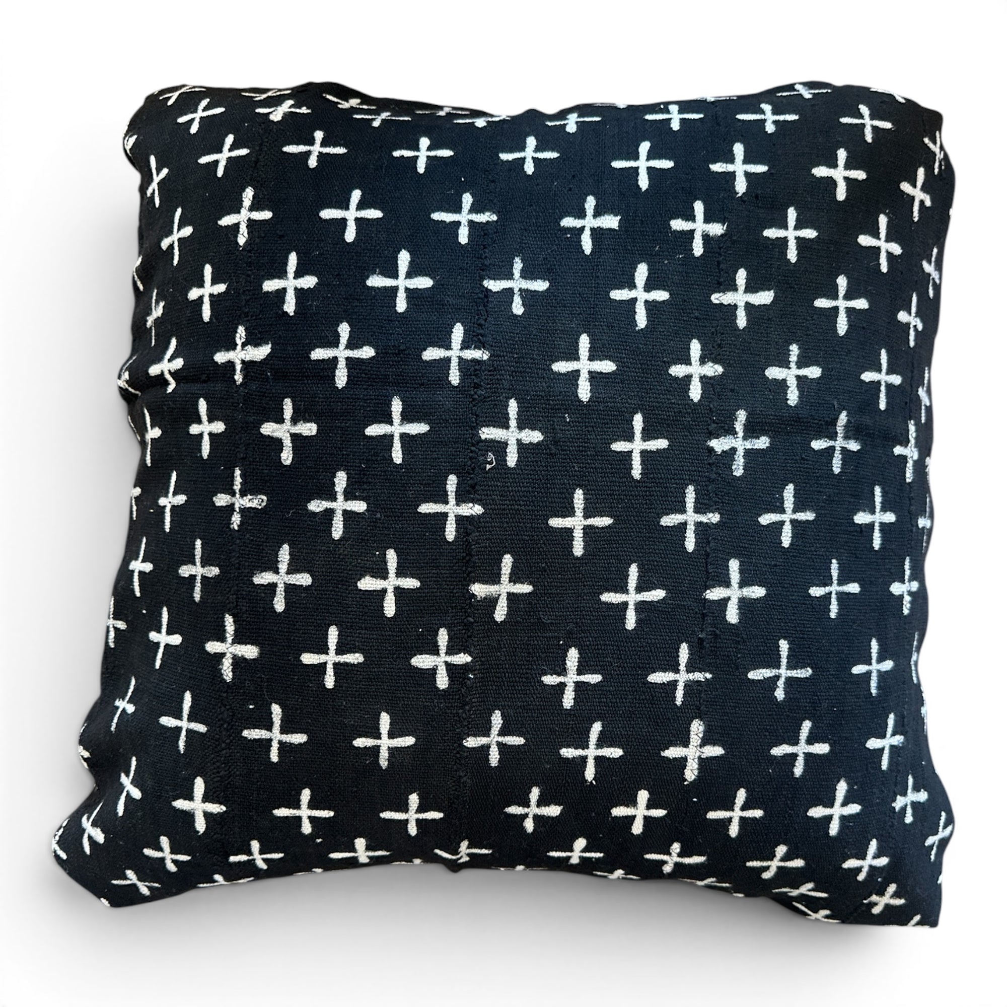 African Mudcloth Cushion/Scatters - Black 60x60cm