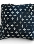 African Mudcloth Cushion/Scatters - Black 60x60cm