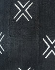 African Mudcloth Cushion/Scatters - Black 60x60cm
